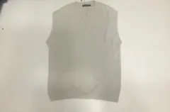 ノースリーブニット ライトグレー