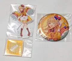 一番くじ　学園アイドルマスター　藤田ことね　アクリルスタンド　缶バッジ