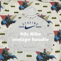 90s Nike ナイキ 銀タグ フーディ パーカー プルオーバー フェード