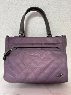 CROCODILE レディース トートバッグ パープル 2way