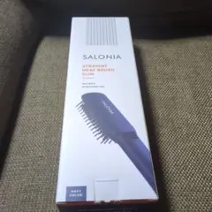 SALONIA ストレートヒートブラシスリム ネイビー