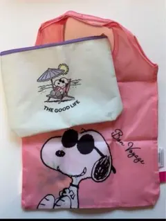 スヌーピー エコバッグとポーチセット