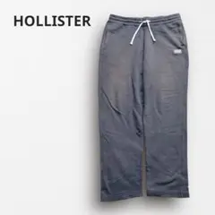 Y7093【ホリスター】裏起毛スウェットパンツ リラックス 部屋着 グレー M