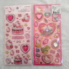 サンリオ　キラキラジュエルシール　ハローキティ　2枚セット