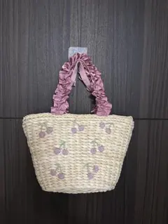 チェリーメイズフリルハンドルカゴバッグ Maison de FLEUR