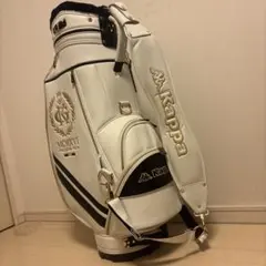 Kappa ゴルフバッグ ホワイト イタリア Kappa GOLF キャディバッグ カートキャディバッグ 615974 25春夏