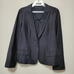 美品 マルティニーク martinique テーラードジャケット ストライプ