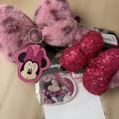 ミニー　ヒョウ柄　ピンク　3点セット　ディズニー　アベイル