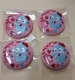 サンリオ 刺繍缶バッジ ハンギョドン 4個セット