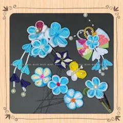 つまみ細工の髪飾りꕤ着物や浴衣などに！