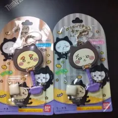 ちいかわ ロリポップチョコチャーム　みんなで黒猫 2個セット　らっこ　シーサー