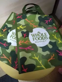 Whole Foods Market 迷彩柄ショップ袋