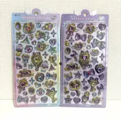 クーリアボンボンドロップシールマジカルレインボー＆パープル新品