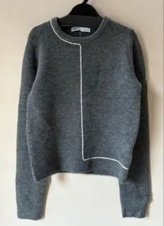【美品】ZARA 厚手ニット グレー Sサイズ