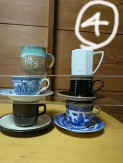 ④陶器リメイク　陶器鉢　多肉植物　ミニ盆栽　観葉植物　盆栽鉢　 陶器 6個セットのサムネイル