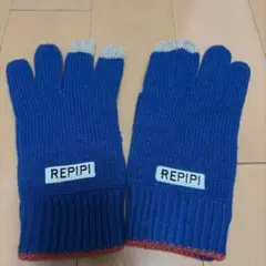 REPIPI ニット手袋 ブルーのサムネイル