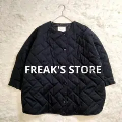 FREAK'S STORE 2way キルティングジャケットスクエア レンガ 黒
