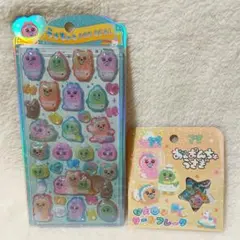 【国内正規品】おぱんちゅうさぎ うるちゅる おはじき シール 2点セット