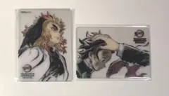 鬼滅の刃　ダイニング　お楽しみくじ　レイヤードクリアカード　煉獄杏寿郎　2点