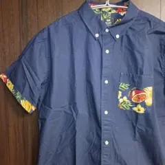 BEAMS HEART 半袖シャツ フルーツアロハ柄 サイズLのサムネイル