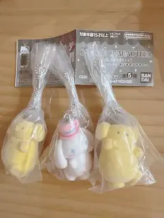 ミニチュアチャーム ライブキャラクター シナモロール、ポムポムプリン