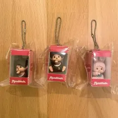 【新品】モンチッチ お座りパッケージフィギュアキーチェーン 全3種セット