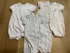アカチャンホンポ　カバーオール　３枚セット