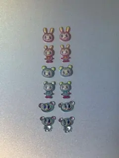 ネイルパーツ　ベリエちゃん　ブルーベリエちゃん　ナカムラけん　12個セット