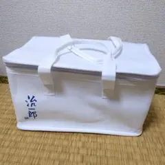 治一郎　保冷バッグ　ランチバッグ　スクエア型　手提げ　白