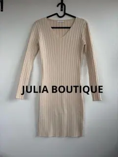 JULIA BOUTIQUE リブニット長袖ワンピースのサムネイル