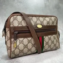 ✨美品✨GUCCI GG シェリーライン ショルダーバッグ ブラウン ロゴのサムネイル