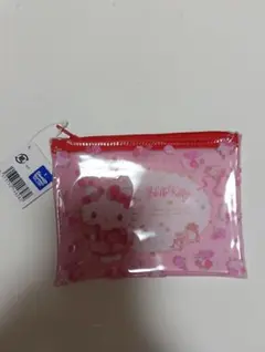 ハローキティ クリアポーチ　ビニールポーチ　HELLO　KITTY　キティちゃん