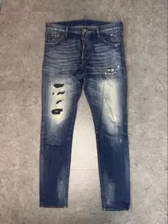 Dsquared2　ストレッチ　クラッシュリペア加工　クールガイジーンズ　46 Dsquared2 ストレッチ クラッシュリペア加工 クールガイジーンズ 46