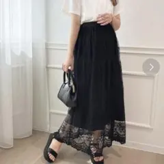 apres jour❤︎チュールレースフレアスカートのサムネイル