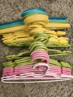 【25個セット】カラフルベビーハンガーセット