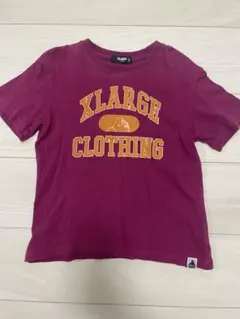 XLARGE KIDS 130 ワインレッド Tシャツ