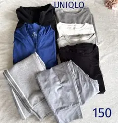 UNIQLO ユニクロ エアリズムパーカー 、カットソー 8点セット 150