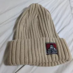 BEN DAVIS ベージュリブニット帽