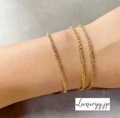 ブレスレット ☆高品質サージカルステンレス 高級☆ ダイヤモンドカットチェーン