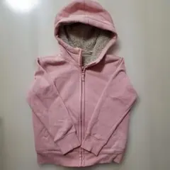 ユニクロ　ボアスウェットフルジップパーカ　120