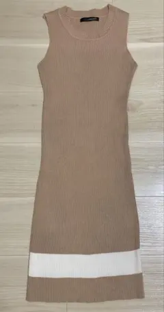 韓国 タイト　ニットワンピース
