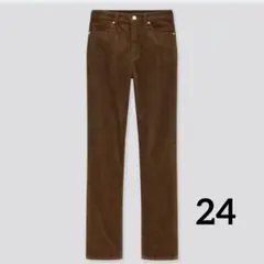 UNIQLO コーデュロイスリムストレートハイライズジーンズ