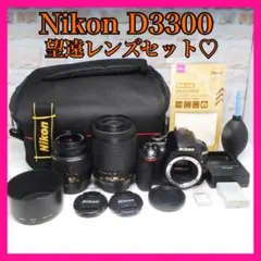 ✨️美品✨️Nikon D3300 ❤️ダブルレンズセット❤️初心者におすすめ❣️のサムネイル