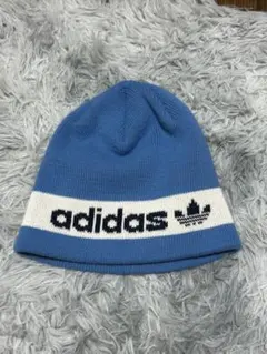 adidas ニット帽・ビーニー 青 Y2K adidas
