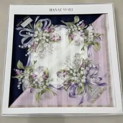 Hanae Mori ハンカチ　2枚セット　ネイビー　ピンク