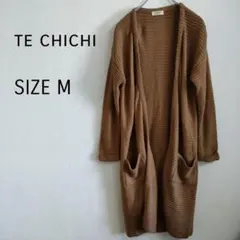 ●テチチ●　茶色　 ロングカーディガン Mサイズ　ゆったり　シンプル　▽