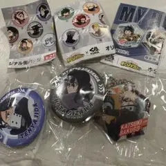 僕のヒーローアカデミア 缶バッジ 2個・キラキラチャームキーホルダー1個