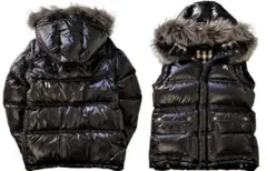 BURBERRY BLACK LABEL ブラックダウンジャケット M 希少品