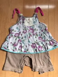 ラグマート　80  女の子　ロンパース