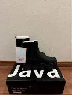 《新品JaVaジャバ コラボ》厚底ソールサイドゴアチェルシーブーツ Lサイズ